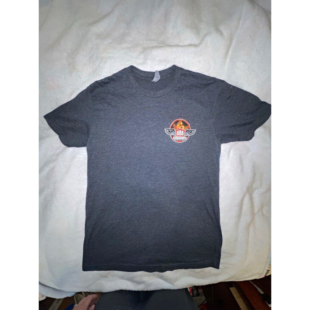 Bikes Blues & BBQ 2017 Fayetteville AR Biker Tee Size S